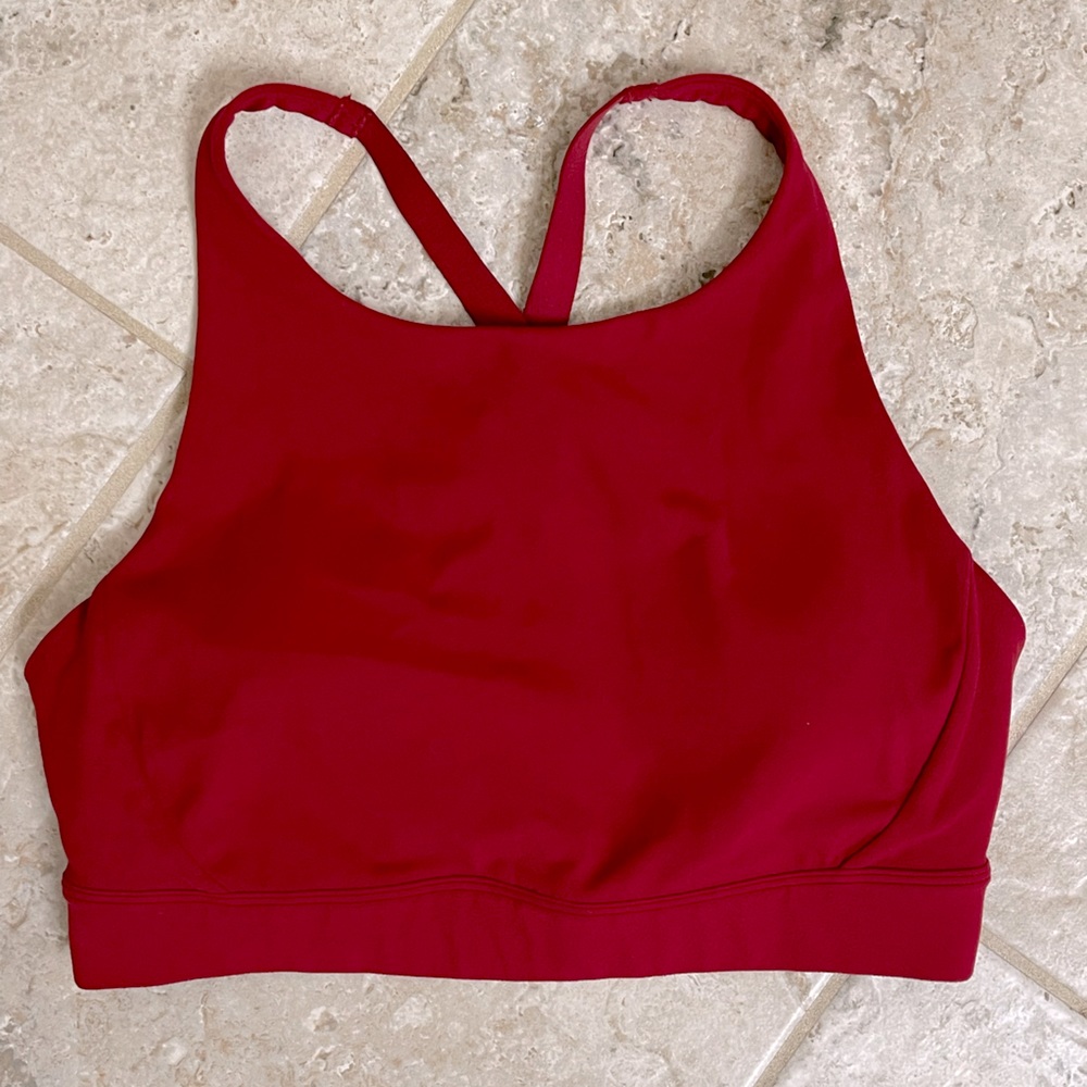 STORI Katy Hearn Endurance Sports Bra Size 6 Merlot